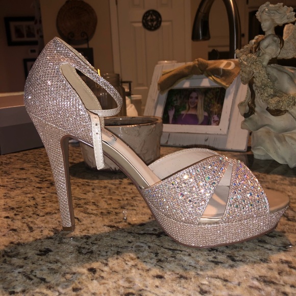 Champagne and Jewel Special Occasion Heels - Picture 6 of 7